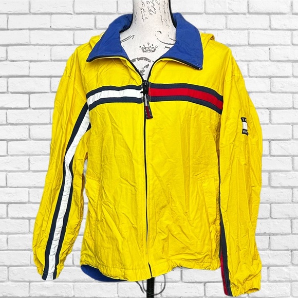 Vintage Yellow Windbreaker Jacket - Picture 1 of 9
